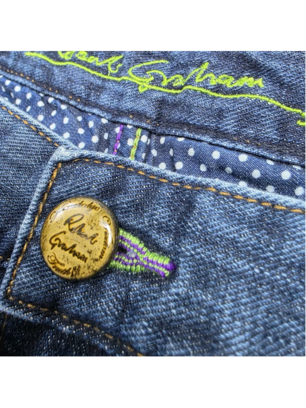 Robert Graham Jeans Men’s 38 Straight Leg Blue Denim Premium Cotton Pants